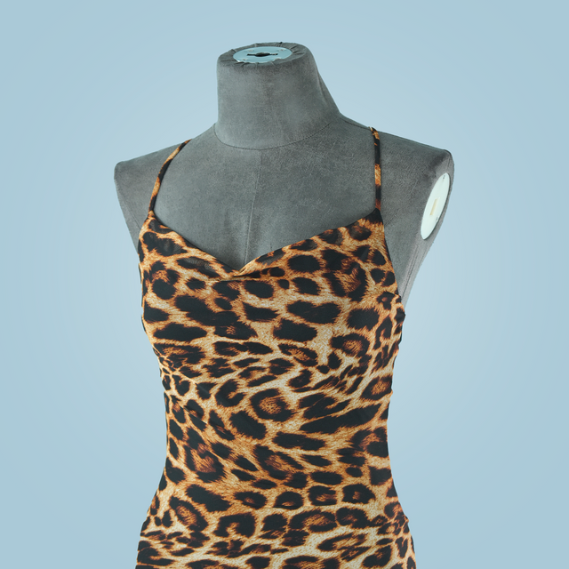 VESTIDO CORTO ANIMAL PRINT